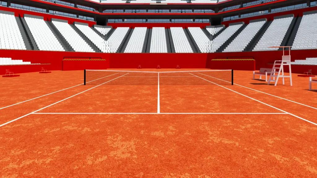طراحی و ساخت زمین تنیس خاکی
